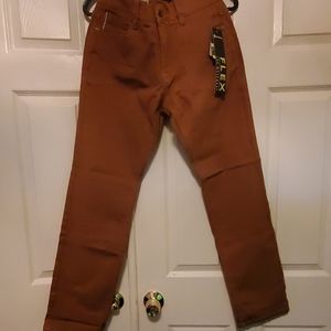 Caramel slim straight flex men's jeans